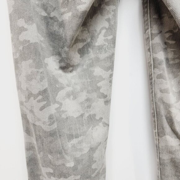 New Spanx Jean-ish Ankle Leggings Stone Wash Camo Pull On Stretch Medium Pants - Picture 7 of 11